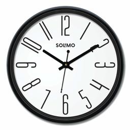 Amazon Brand - Solimo 12-inch Wall Clock - Simple Splendour (Silent Movement)