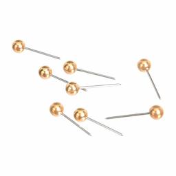 AmazonBasics Map Push Pins, Plastic Head, Steel Point, Gold, 100 Count