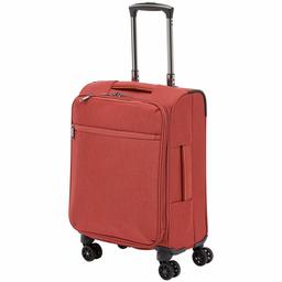 AmazonBasics Belltown Padded Soft Shell Trolley Case Red