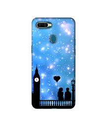 Amazon Brand - Solimo Designer Love Couple Vector 3D Printed Hard Back Case Mobile Cover for Oppo A7