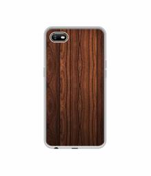 Amazon Brand - Solimo Designer Wooden Texture UV Printed Soft Back Case Mobile Cover for Oppo A1K