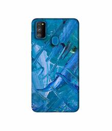 Amazon Brand - Solimo Designer Blue Paint 3D Printed Hard Back Case Mobile Cover for Samsung Galaxy M21 / M30s