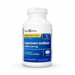 Basic Care Naproxen Sodium Tablets, 300 Count (Pack of 1)