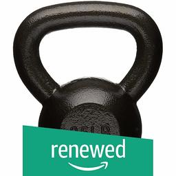 (Renewed) AmazonBasics Cast Iron Kettlebell, 11.3 Kgs (25 pounds)