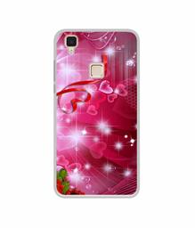 Amazon Brand - Solimo Designer Love UV Printed Soft Back Case Mobile Cover for Vivo V3