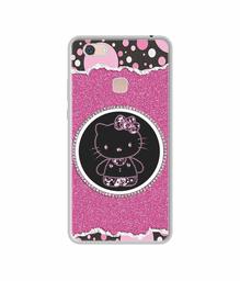 Amazon Brand - Solimo Designer Kitty with Glitter UV Printed Soft Back Case Mobile Cover for Vivo Z10