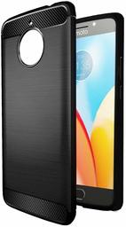 Amazon Brand - Solimo Mobile Cover (Soft & Flexible Back Case) for Moto E4 Plus (Black)