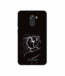 Amazon Brand - Solimo Designer Kissing Couple 3D Printed Hard Back Case Mobile Cover for Gionee A1 Lite