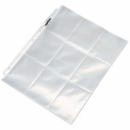 AmazonBasics 9 Sleeve Card Protectors Binder Sheet - Pack of 100 (Renewed)