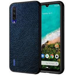 Amazon Brand - Solimo Designer Leather Texture Printed Hard Back Case Mobile Cover for Mi A3 (D287)