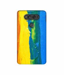 Amazon Brand - Solimo Designer Multicolor Line Color On Canvas 3D Printed Hard Back Case Mobile Cover for LG V20