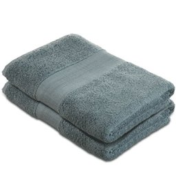 Pinzon - 550gsm Turkish Towel Set (Hand And Bath) - 100% Cotton - Eucalyptus Green, 2 Bath (70x140)