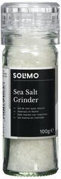 Marque Amazon - Solimo Sel de mer avec moulin – Pack de 5 (5 x 100 g)