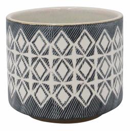 Amazon Brand – Rivet Geometric Ceramic Planter, 4.125