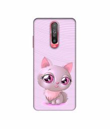 Amazon Brand - Solimo Designer Cute Pink Cat 3D Printed Hard Back Case Mobile Cover for Poco X2 / Mi Redmi K30