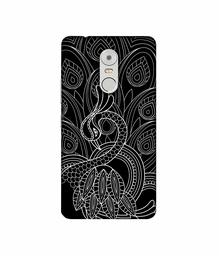 Amazon Brand - Solimo Designer Peacock Feather Pattern 3D Printed Hard Back Case Mobile Cover for Lenovo K6 Note