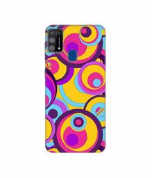 Amazon Brand - Solimo Designer Multicolor Circle 3D Printed Hard Back Case Mobile Cover for Samsung Galaxy M31