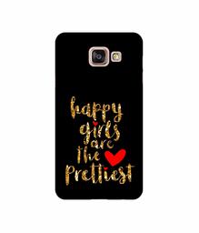 Amazon Brand - Solimo Designer Happy Girls are The Prettiest UV Printed Soft Back Case Mobile Cover for Samsung Galaxy A7 (2016)