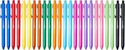 AmazonBasics Retractable Ballpoint Pen - Assorted Colors - 24-Pack