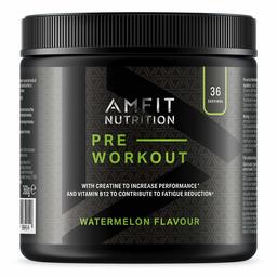 Amazon Brand - Amfit Nutrition - Pre-Workout  Protein - Watermelon Flavour 360g , 36 servings