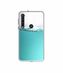 Amazon Brand - Solimo Designer Half Fill UV Printed Soft Back Case Mobile Cover for Motorola One Macro