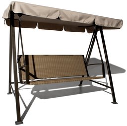 Strathwood Camano All-Weather Wicker and Steel Swing with Canopy