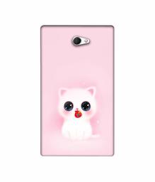 Amazon Brand - Solimo Designer Kitty 3D Printed Hard Back Case Mobile Cover for Sony Xperia M2