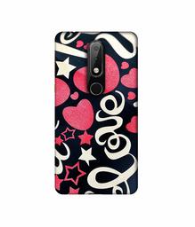 Amazon Brand - Solimo Designer Love You 3D Printed Hard Back Case Mobile Cover for Nokia 6.1 Plus