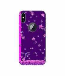 Amazon Brand - Solimo Designer Sparkling Stars 3D Printed Hard Back Case Mobile Cover for Apple iPhone Xs Max (Logo Cut)