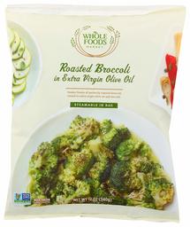 Whole Foods Market, Frozen Roasted Broccoli in Extra Virgin Olive Oil (Frozen), 12 Ounce