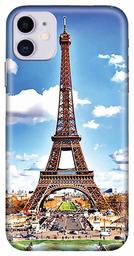 Amazon Brand - Solimo Designer Eiffel Tower 3D Printed Hard Back Case Mobile Cover for Apple iPhone 11