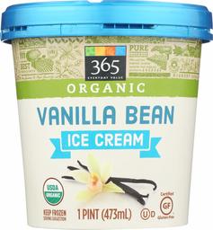 365 Everyday Value, Organic Vanilla Bean Ice Cream, 16 oz (Frozen)