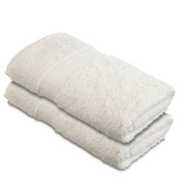 Pinzon by Amazon 100% Cotton Towel Set with Two Hand Towels - Cream