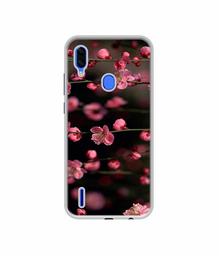 Amazon Brand - Solimo Designer Pink Flowers UV Printed Soft Back Case Mobile Cover for Lava Z93