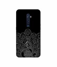 Amazon Brand - Solimo Designer Peacock Pattern 3D Printed Hard Back Case Mobile Cover for Oppo Reno 2