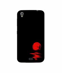 Amazon Brand - Solimo Designer Red Moon UV Printed Soft Back Case Mobile Cover for Gionee Pioneer P4S