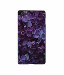 Amazon Brand - Solimo Designer Purple Flowers 3D Printed Hard Back Case Mobile Cover for Oneplus X