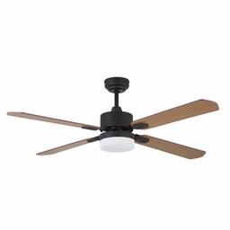 Amazon Brand – Rivet Remote-Controlled Ceiling Fan with Light, 52