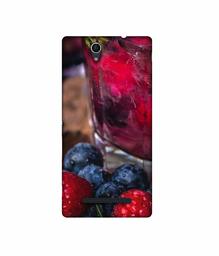 Amazon Brand - Solimo Designer Berries 3D Printed Hard Back Case Mobile Cover for Sony Xperia C3 Dual