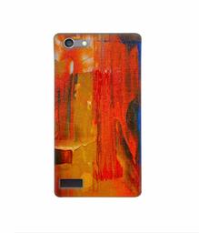 Amazon Brand - Solimo Designer Orange Canvas 3D Printed Hard Back Case Mobile Cover for Oppo Neo 7