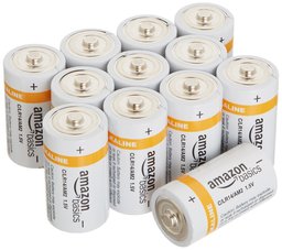 AmazonBasics Lot de 12 Piles Alcalines de Type C