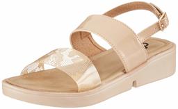 Flavia Women's Beige Fashion Sandals-6 UK (38 EU) (7 US) (FL157/BEG)