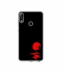 Amazon Brand - Solimo Designer Red Moon UV Printed Soft Back Case Mobile Cover for Asus ZenFone Max Pro M2