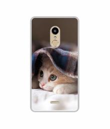 Amazon Brand - Solimo Designer Sleepy Kitten UV Printed Soft Back Case Mobile Cover for Lyf Water 7