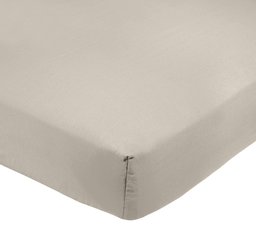 AmazonBasics Drap-housse en polycoton 200 fils Gris 150 x 200 x 30 cm