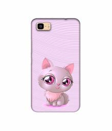 Amazon Brand - Solimo Designer Cute Pink Cat 3D Printed Hard Back Case Mobile Cover for Asus Zenfone 3S Max