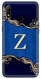 Amazon Brand - Solimo Designer Blue Pattern Alphabet-Z 3D Printed Hard Back Case Mobile Cover for Realme 3 / Realme 3i