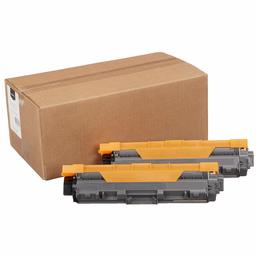 AmazonBasics Remanufactured Standard-Yield Toner Cartridges, Replacement for Brother TN221, Black - 2-Pack