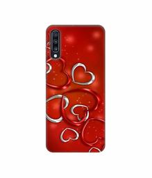 Amazon Brand - Solimo Designer Hearts 3D Printed Hard Back Case Mobile Cover for Samsung Galaxy A70