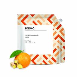 Amazon Brand - Solimo Handwash Liquid Refill, Orange Ginger - 1500 ml